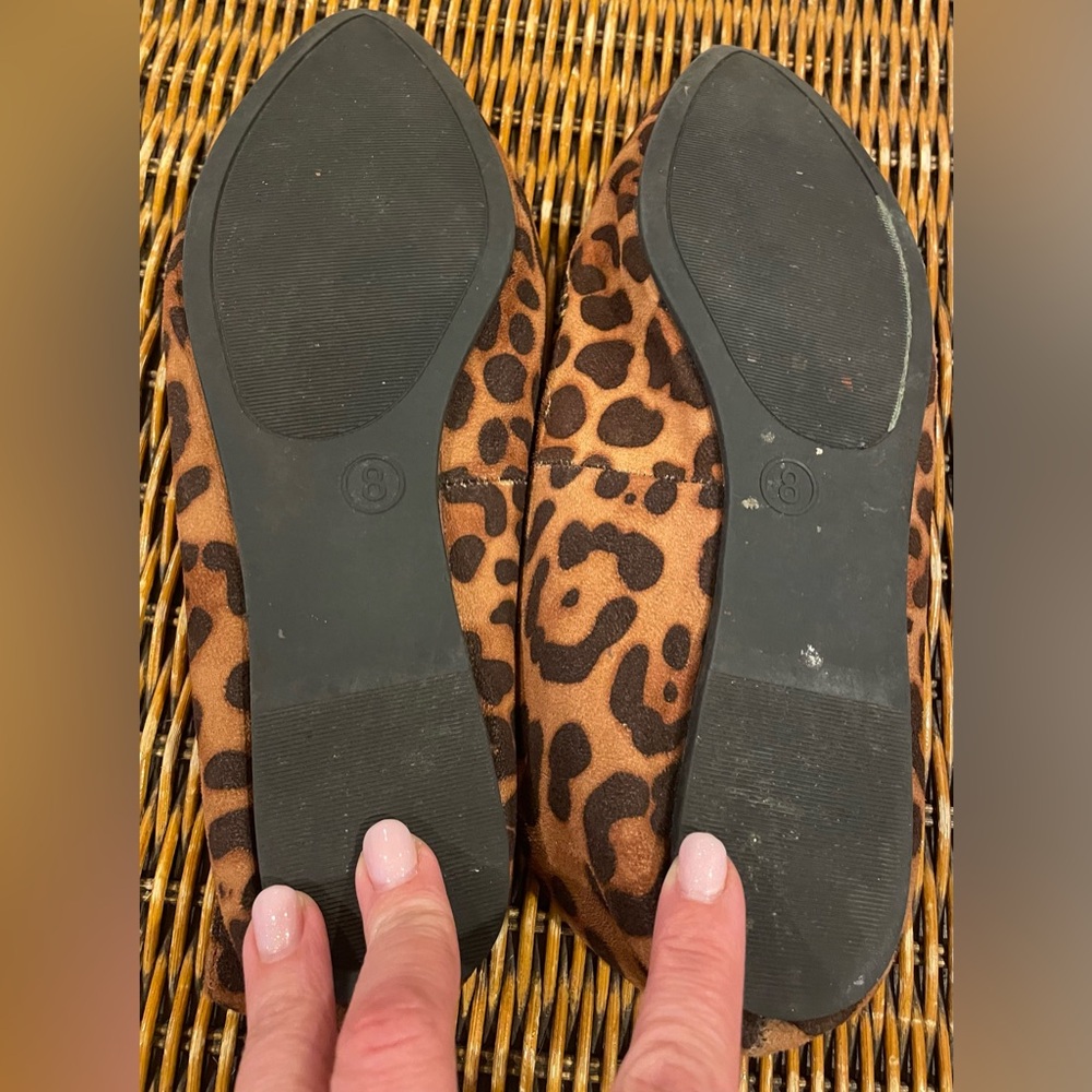 ⭐️3/$15⭐️A New Day Brown Leopard Print Flats - Picture 7 of 7